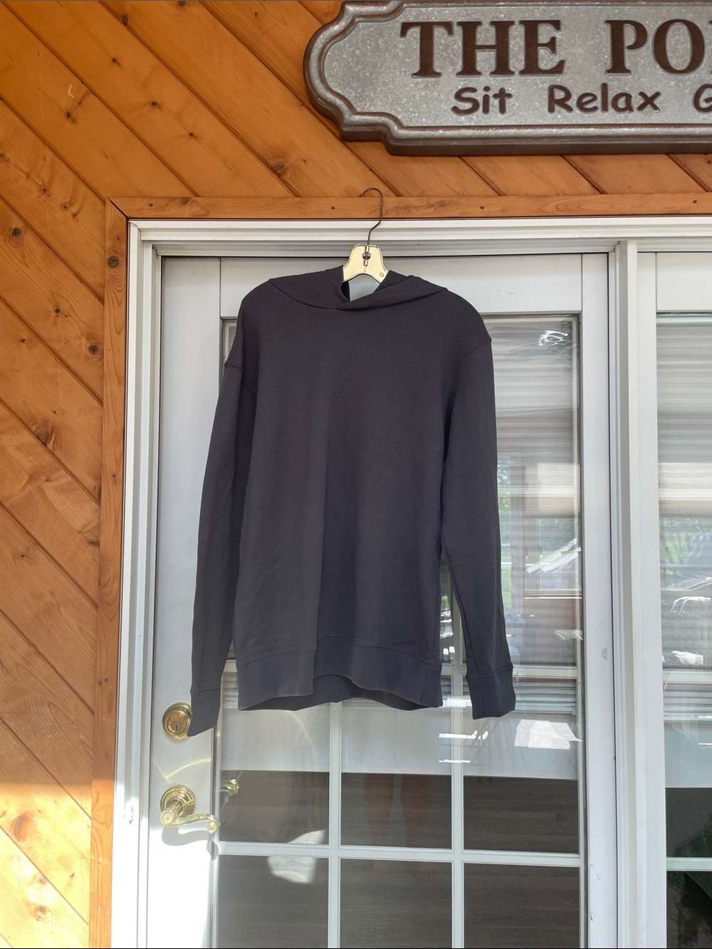 GAP Men's Dark Gray Pullover Hoodie